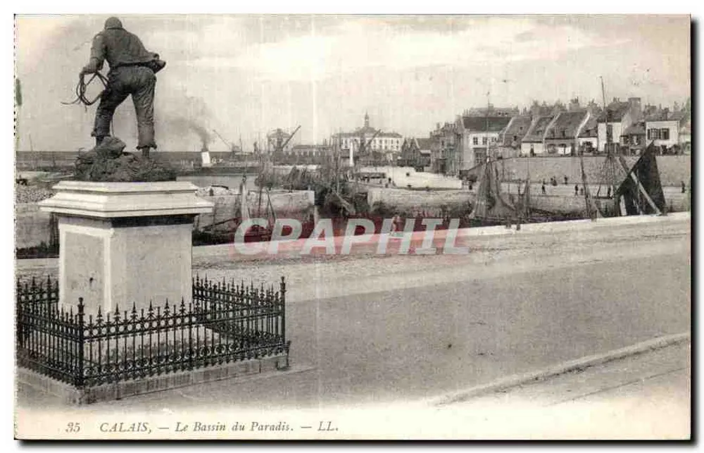 Calais — O Bassin do Paradis — LL. - Frente