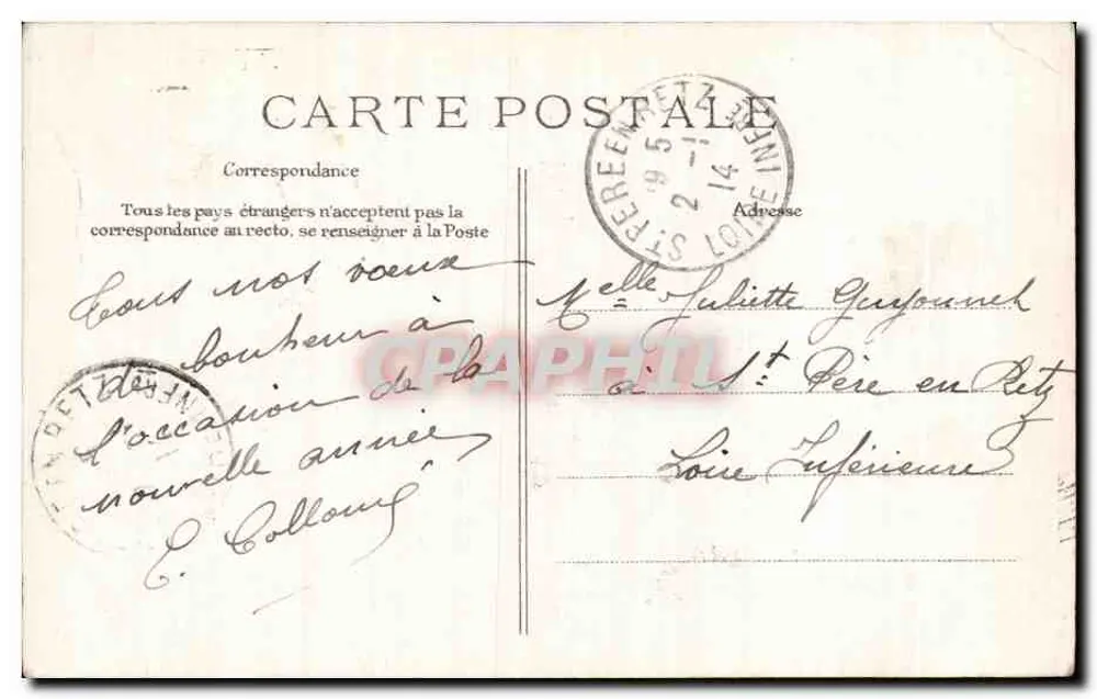 Rosas — buquê — L. S. Haumont - Verso