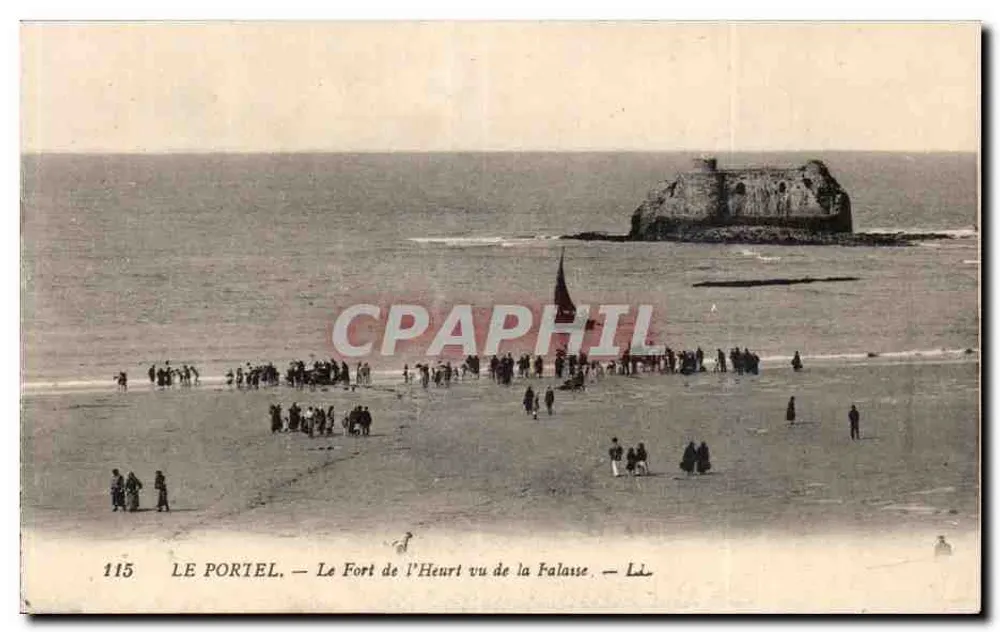 Le Portel — Ansicht des Forts l'Heurt von der Falasse — 115 - Vorderseite