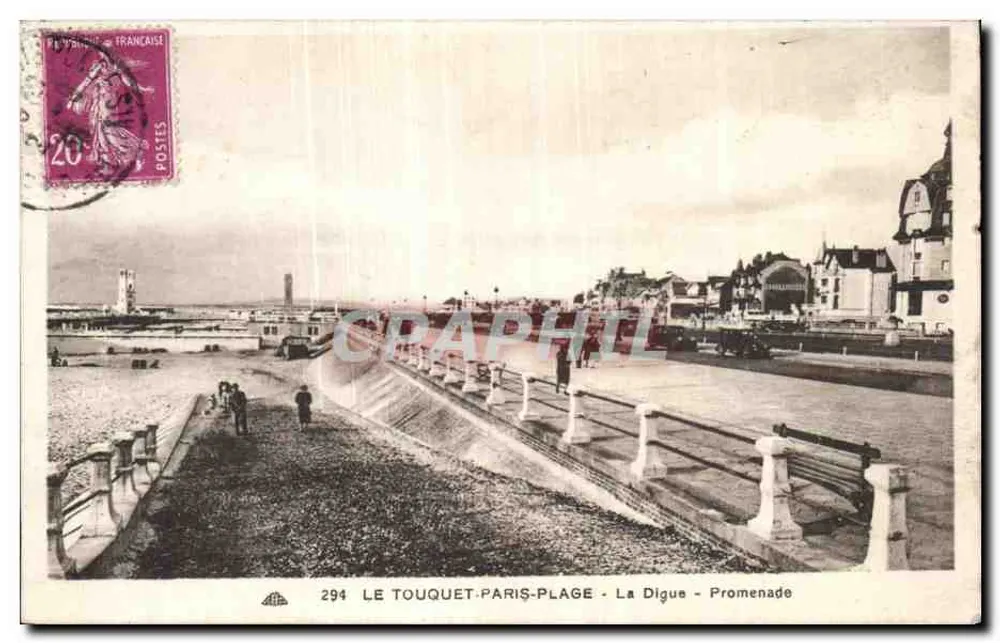 Le Touquet-Paris-Plage - La Digue - Promenade — Verlag Graphithil, Nr. 294 - Vorderseite