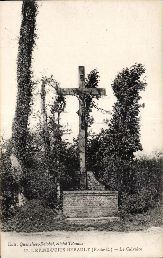 O Calvário — Cruz do Calvário em Lepine-Puits-Berault (P.-de-C.) - Frente