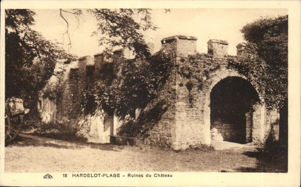 HARDELOT-PLAGE - Resti del Castello — C. Telebryr all'ora - Recto