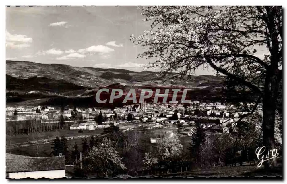 Der Livradois - Allgemeiner Blick nach Westen — Ambert, Herausgeber G.d'O. - Vorderseite