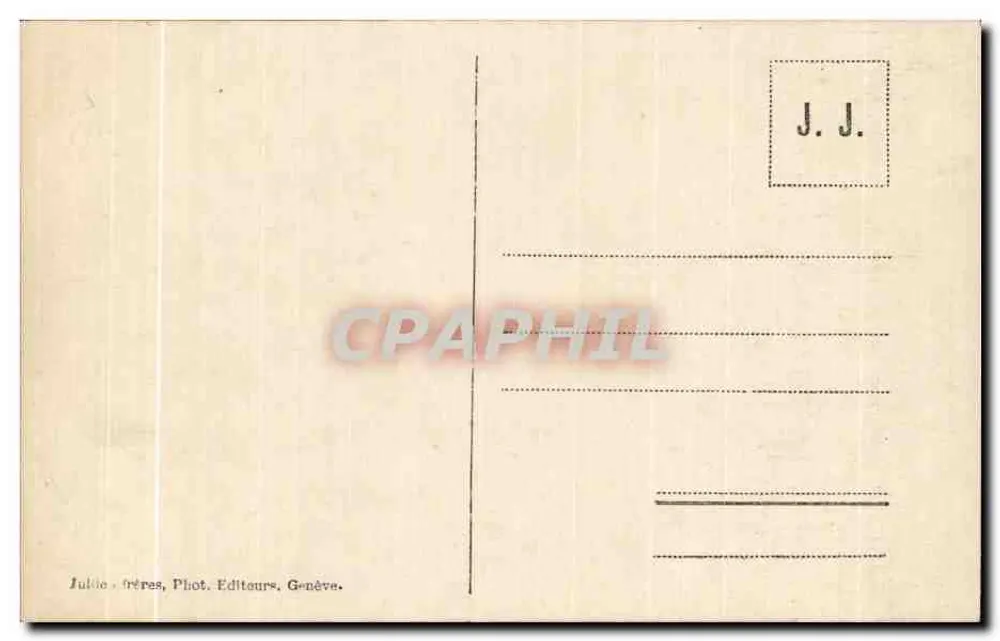 लेमान झील की नाव — झील का दृश्य पीछे की ओर पर्वतों के साथ — J.J. 1409 - पीछे