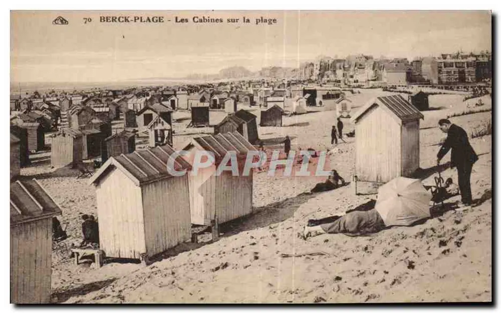 Berck-Plage — De Kabinen op de Strand — Nr. 70 - Voorkant