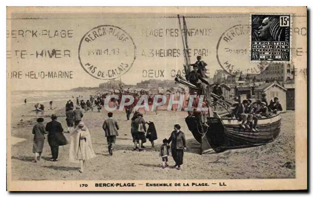 Berck-Plage — Conjunto da praia — LL - Frente