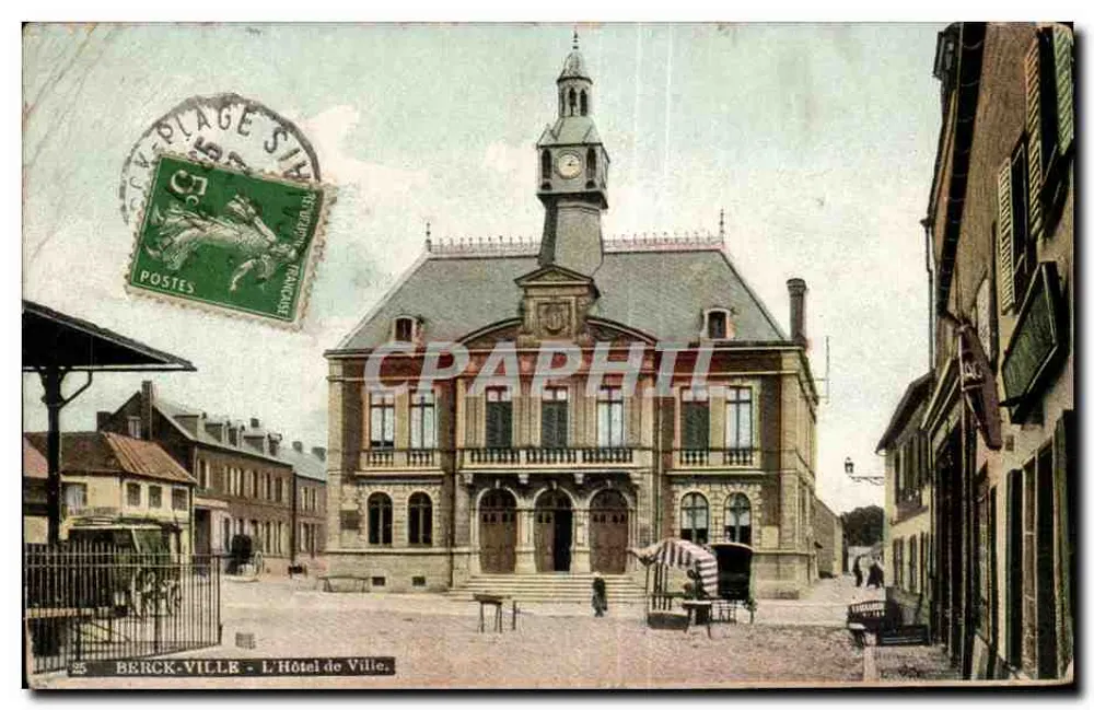 Berck-Ville - Das Rathaus - Vorderseite