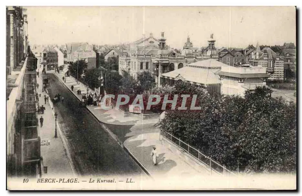 Berck-Plage — O Kursaal — LL. — Editor Léonce Dourier, n°10 - Frente