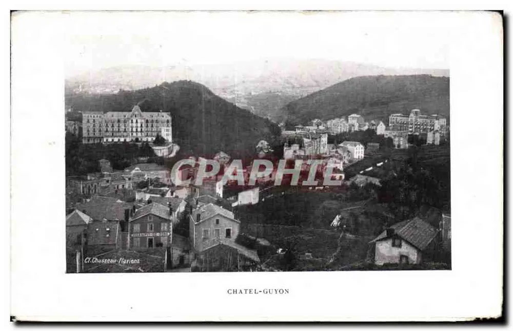 Châtel-Guyon — vista panorâmica — Cl. Chusseau-Flavions - Frente