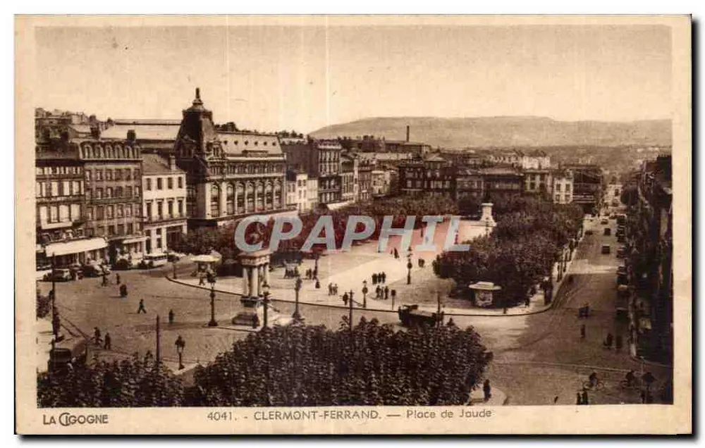 Clermont-Ferrand — Place de Jaude — La Cigogne, n° 4041 - Frente