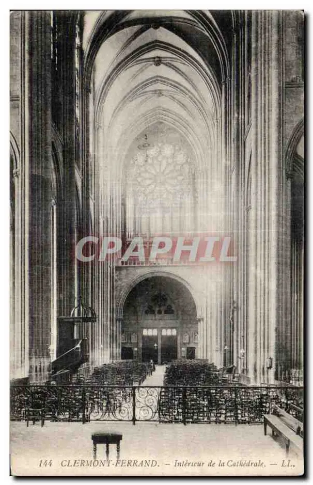 Clermont-Ferrand — Interior da Catedral — LL. — n° 144 - Frente