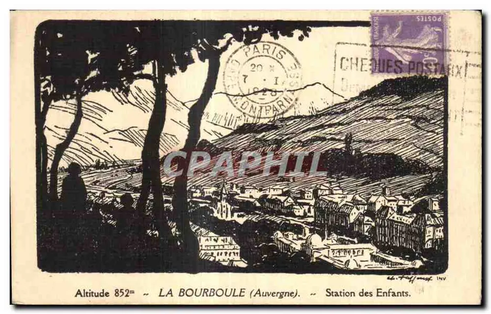 La Bourboule (Auvergne) — Kinderstation — Verlag Ed. Tafforet, Nr. INV - Vorderseite