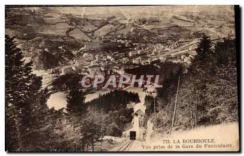 La Bourboule — Ansicht vom Funicularbahnhof — Nr. 773 - Vorderseite