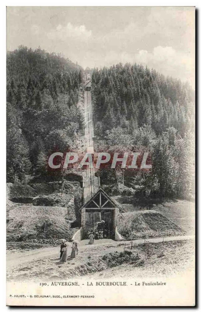 La Bourboule - O Funicular — P. JULIOT, G. DELAUNAY, CLERMONT-PERRAND - Frente