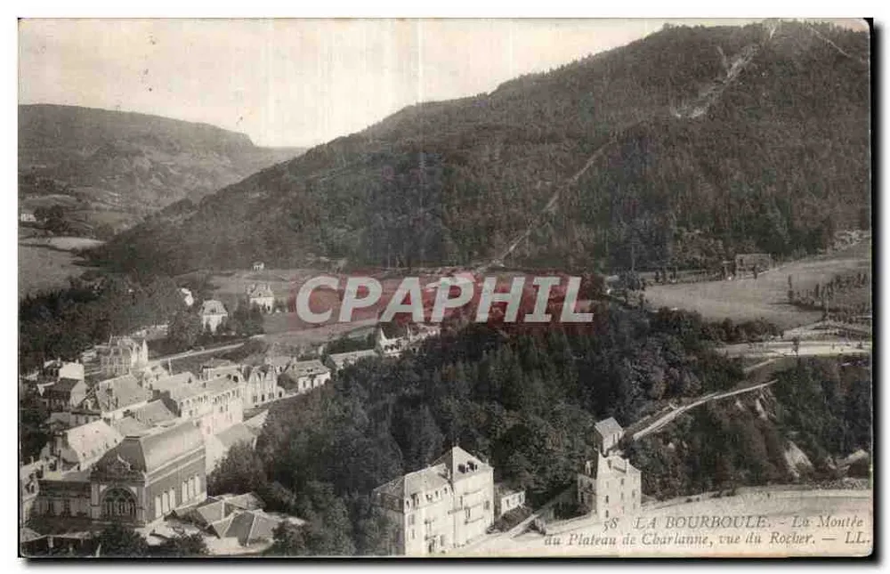La Bourboule — Aufstieg zum Plateau de Charlanne, Blick vom Felsen — LL. - Vorderseite