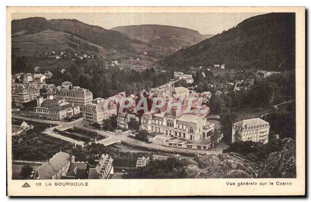La Bourboule — Vista geral sobre o Casino — n° 118 - Frente