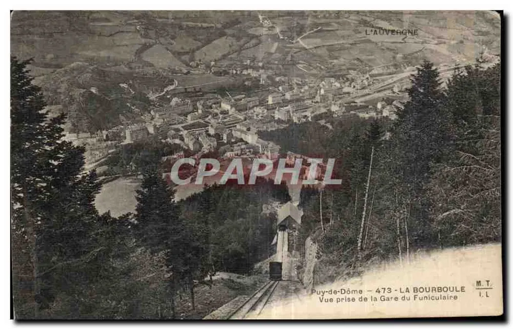 Puy-de-Dôme — 473 — LA BOURBOULE — Ansicht vom Funicular-Bahnhof - Vorderseite