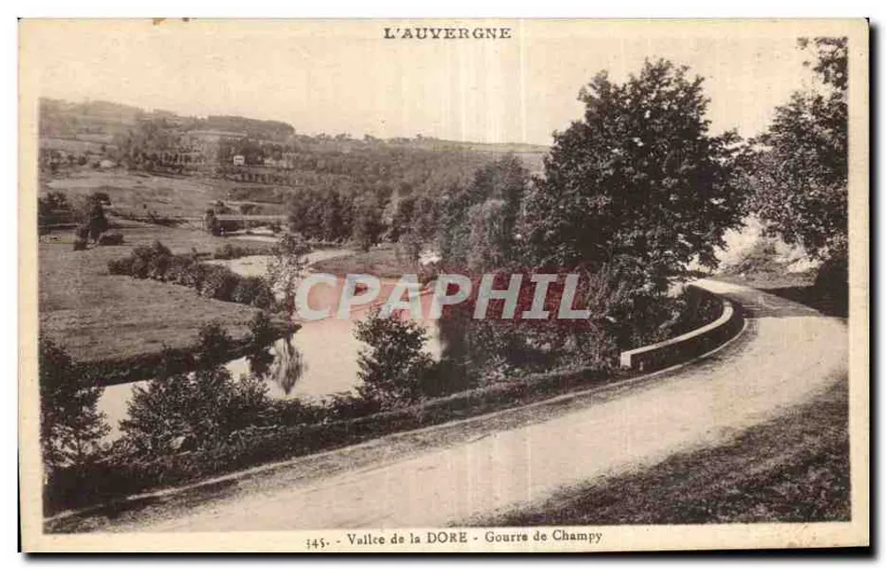 Vale da Dore - Gourre de Champy — A Auvergne, série 145 - Frente