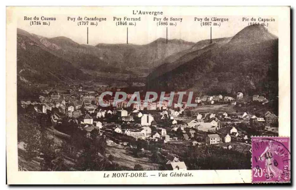 O MONT-DORÉ — Vista Geral — L'Auvergne - Frente