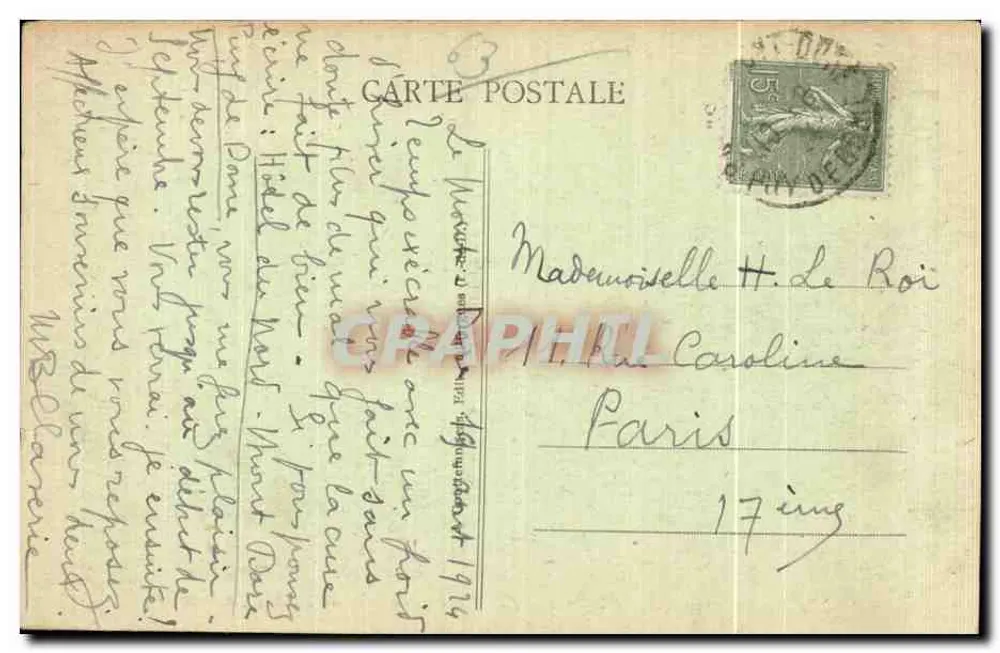 Le Mont-Dore — Visão geral e Vale do Sancy — g.d'o. - 1459 - Verso