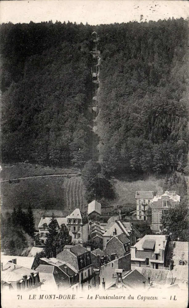 Le Mont-Dore — O Funicular do Capucino — editor L.L. n°71 - Frente