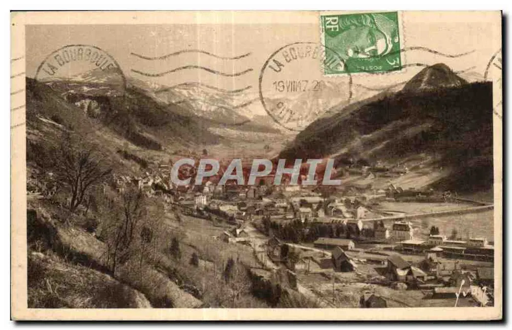La Bourboule — vista panorâmica — editor desconhecido, número de série não visível - Frente