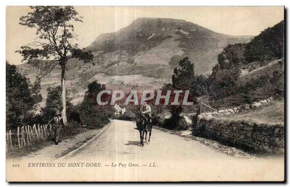 Arredores do Mont-Dore — O Puy Gros — L.L. - Frente