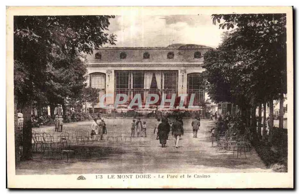 Le Mont-Dore — Der Park und das Casino - Vorderseite