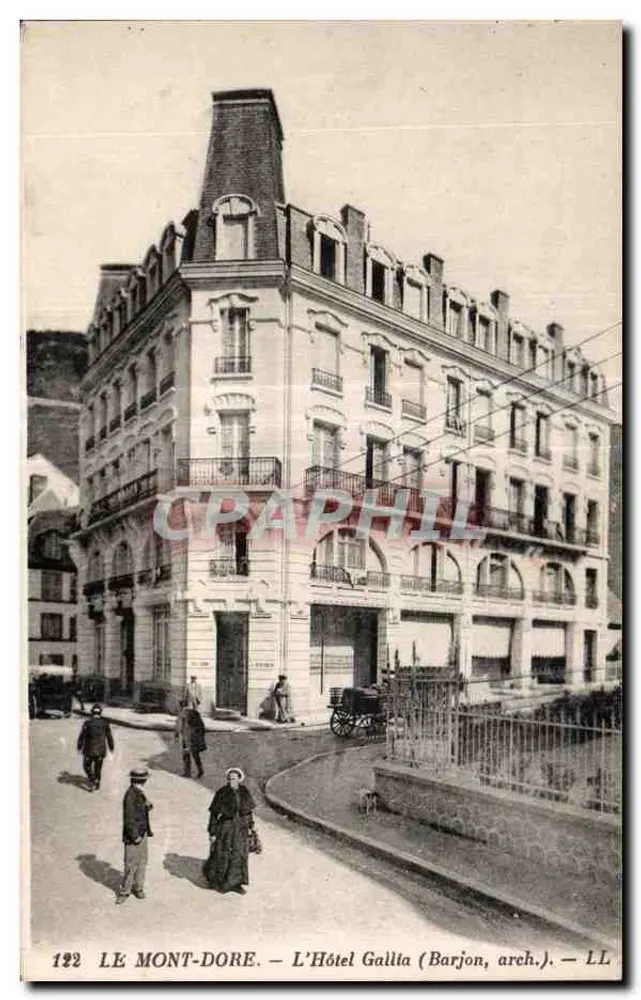 Le Mont-Dore — Das Hotel Gallia (Barjon, arch.) — LL - Vorderseite