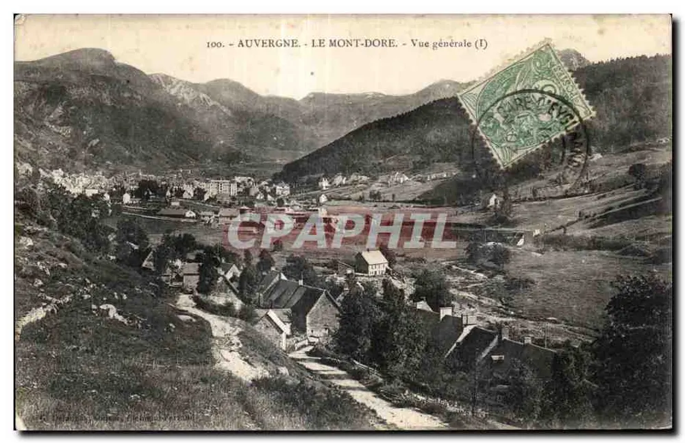 Auvergne - Le Mont-Dore - Vista geral (I) - Impressora Monique, Chambéry - Frente