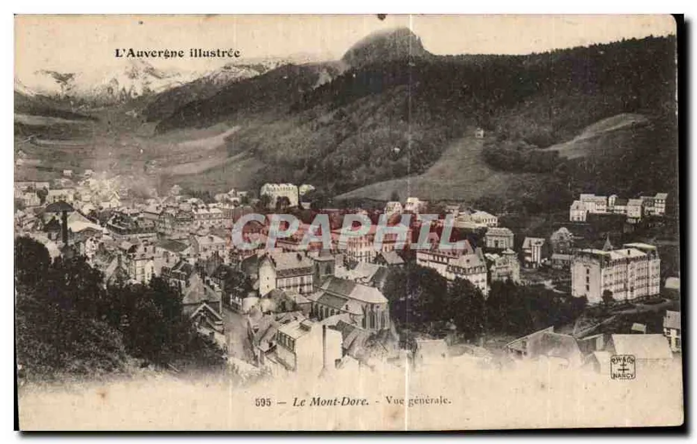 O Mont-Dore — Vista geral — L'Auvergne illustrée, n° 595 - Frente