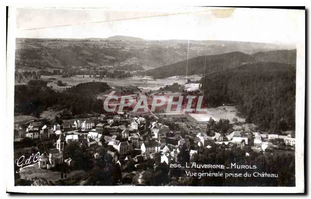 Murols — Vista geral tirada do Castelo — G.d'O - Frente