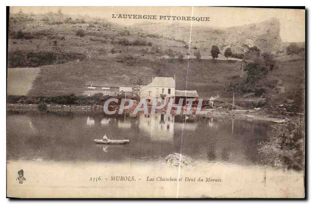 Pittoreske Auvergne — Murols — See Chambon und Dent du Marais - Vorderseite