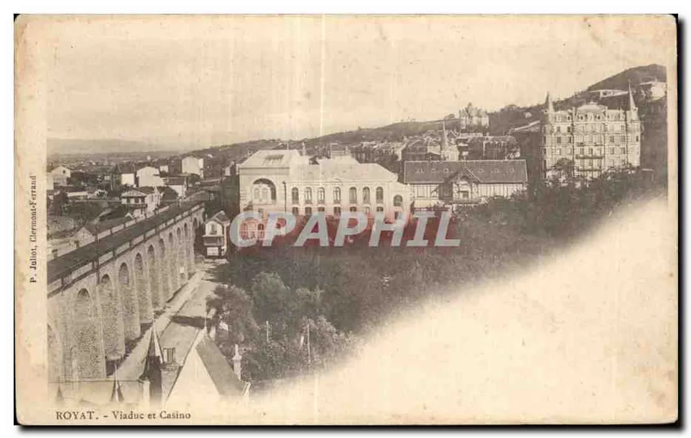 Royat - Viaduto e Casino — P. Joliot, Clermont-Ferrand - Frente