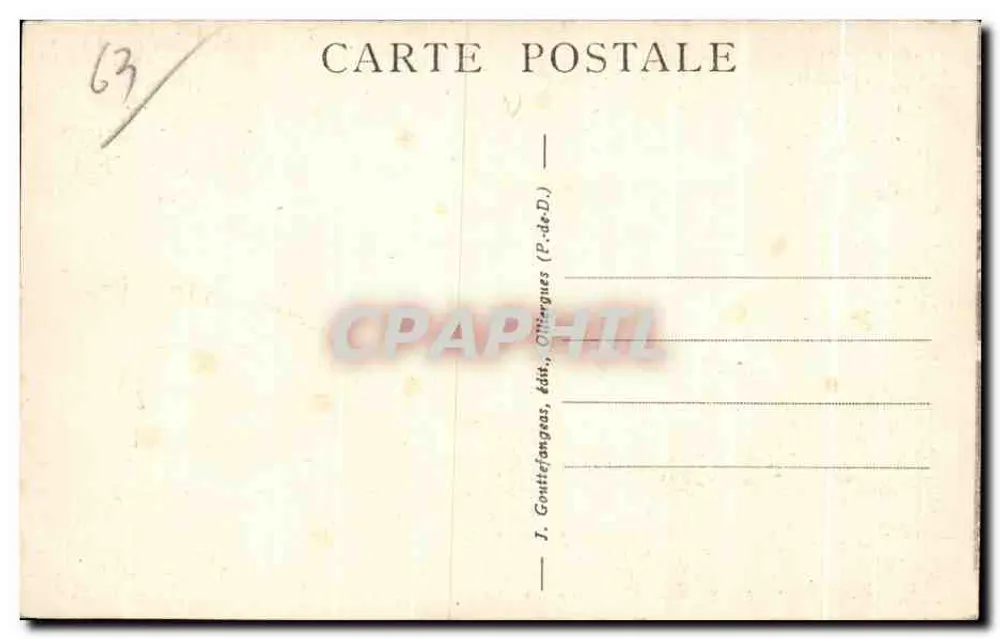 Royat - Terrasse des Casinos — G. d'O. - Nr. 466 - Rückseite