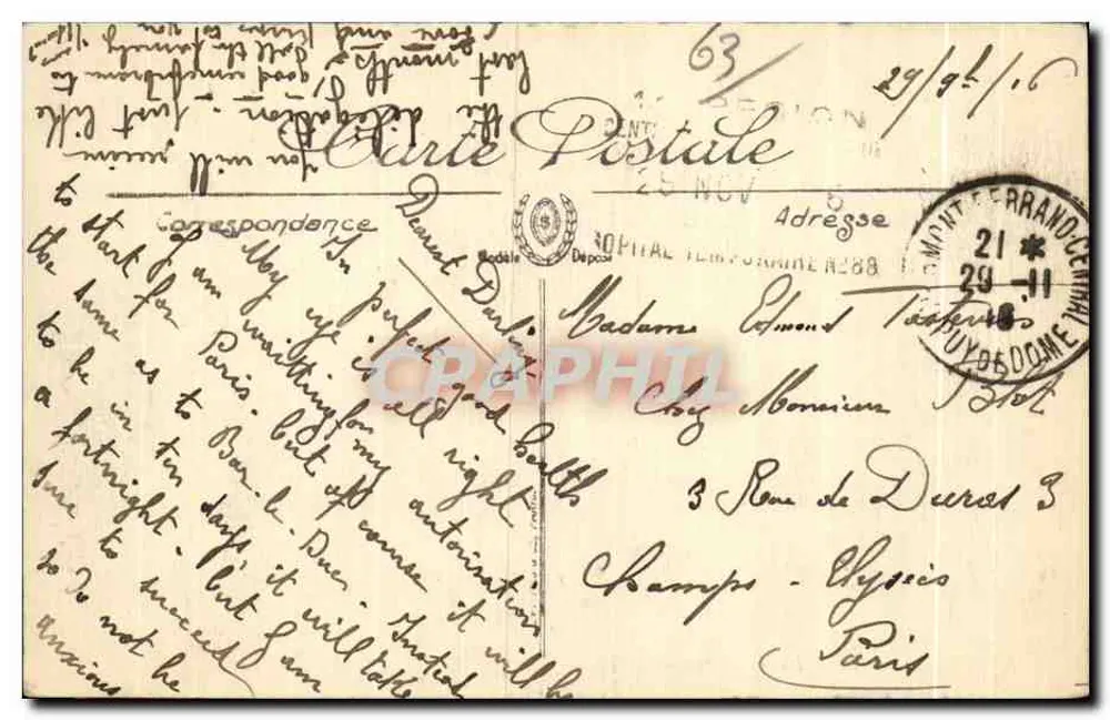 Royat — Die Villen und Hotels — LL. - Rückseite