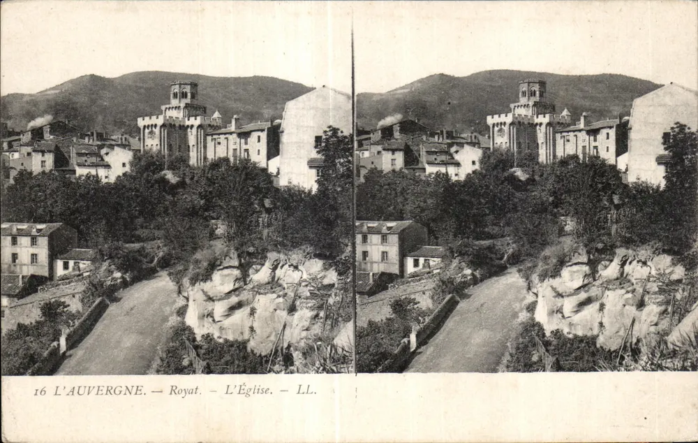 Royat — Katedra — LL. — Auvergne - Awers