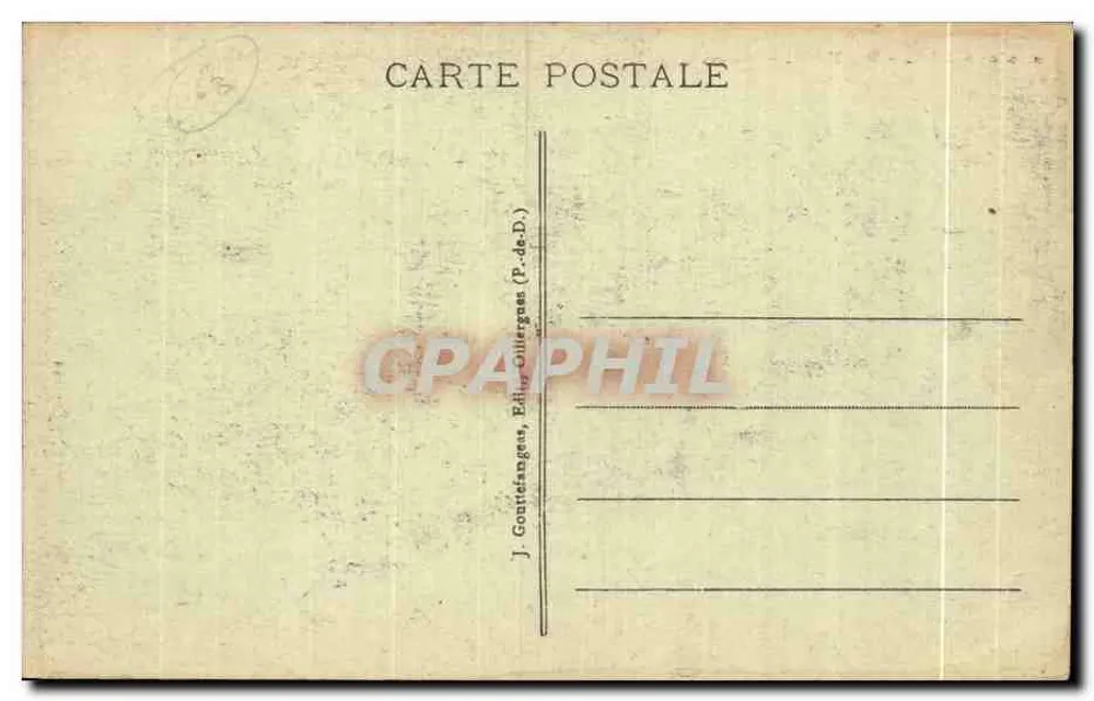 Royat - Hotel de Lyon — a.d.o. 395 — wydawca J. Gontiefangas (P.-de-D.) - Rewers
