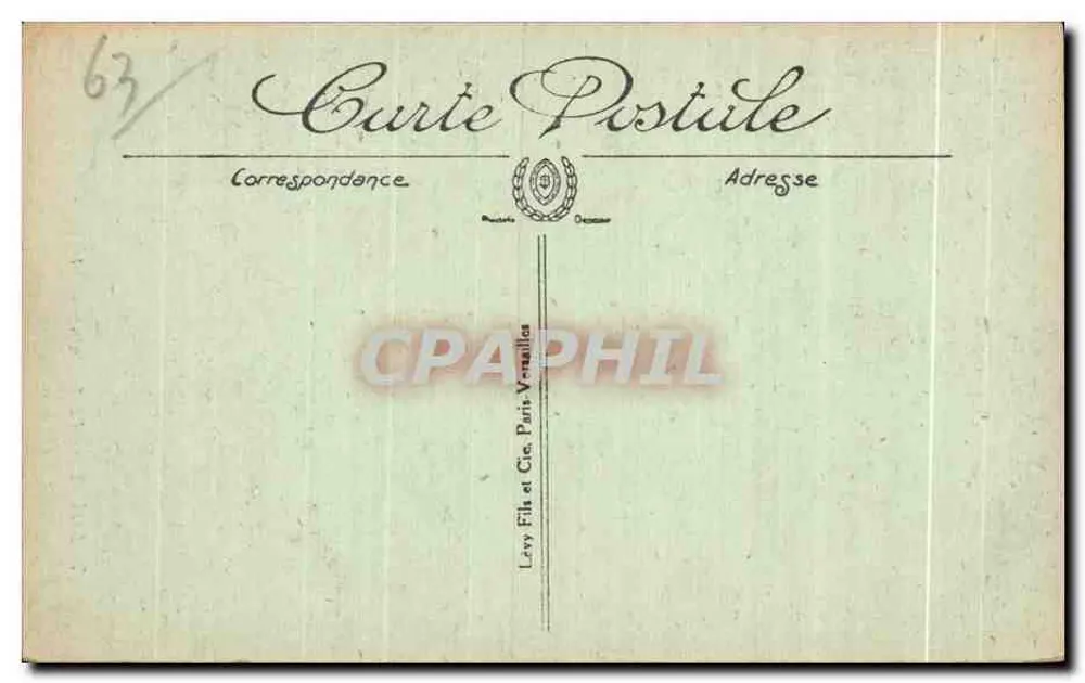 ROYAT — A Tiretaine — editor Levy Fils et Cie, Paris-Venelles - Verso