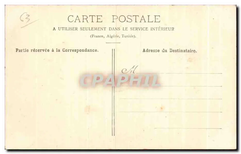 Royat no seu ninho — Auvergne — P. Juliot, Clermont-Ferrand — G. Delannay, Sucet - Verso