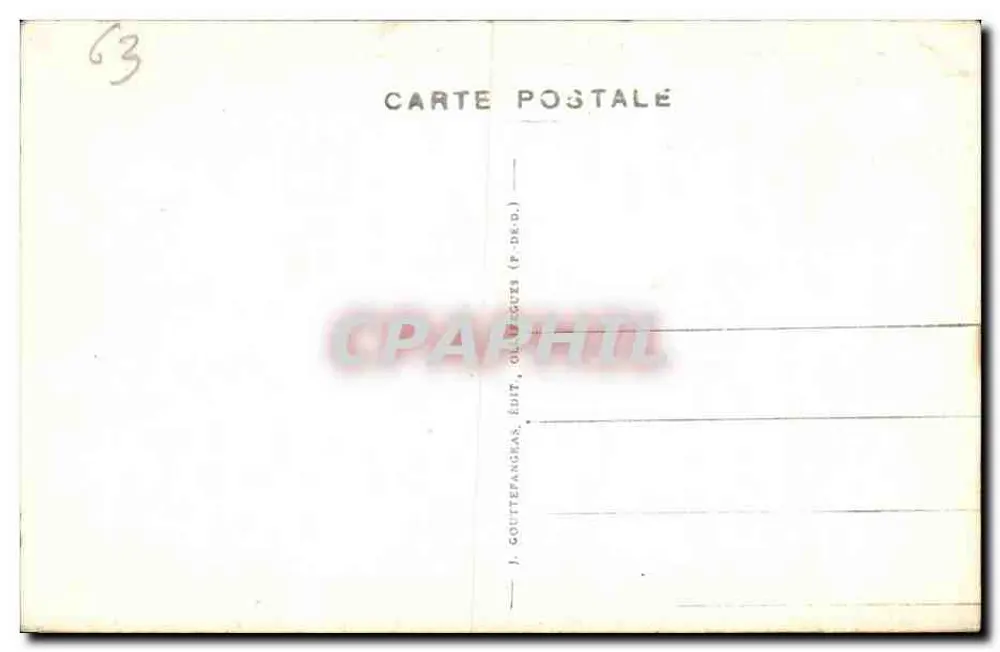 Royat — O Coração Sagrado — G. D'O 1321 - Verso