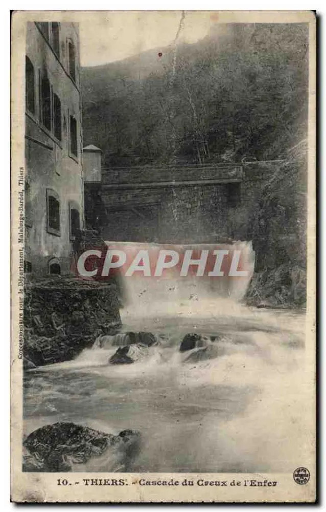Thiers — Waterval van de Hemel van de Hel — uitgever Malalouge-Baridi, n°10 - Voorkant