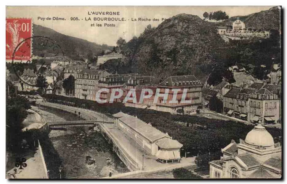 La Bourboule — La Roche des Frères en de Bruggen — Puy-de-Dôme, 905 - Voorkant