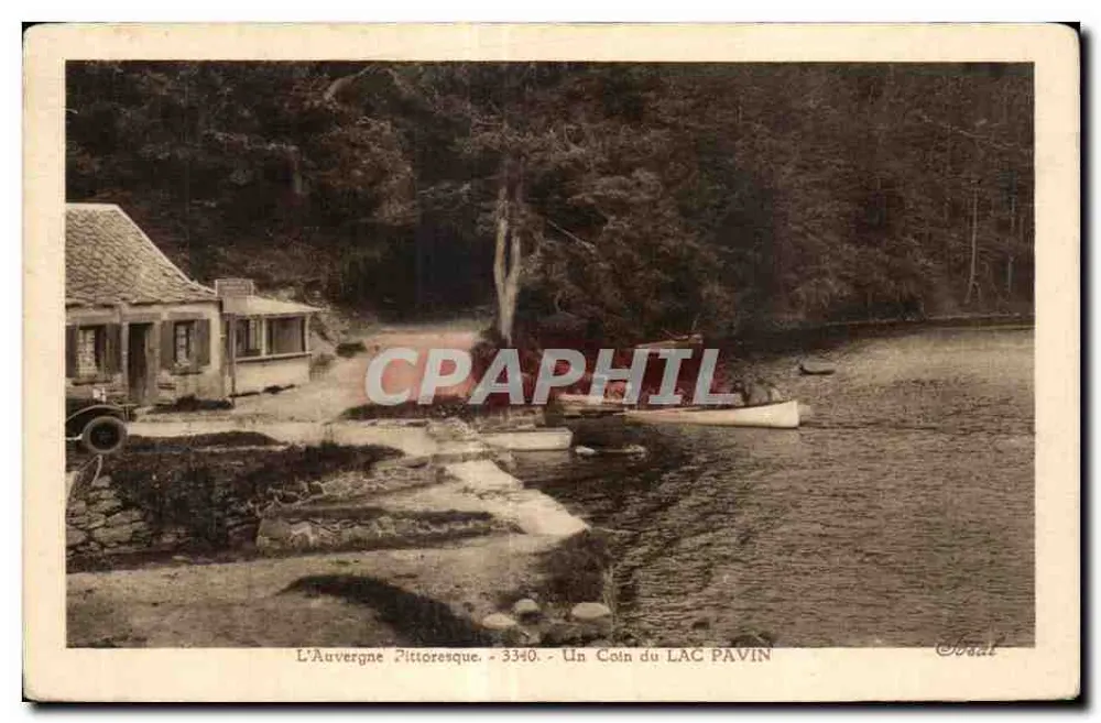 Pittorelle Auvergne — Ein Eckchen des Sees Pavin — 3340 — Verleger Beaul - Vorderseite