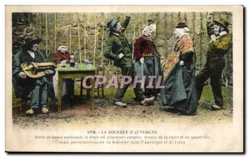 Die Bourrée von Auvergne — Nationale Tanz von Auvergne und Velay — 276 - Vorderseite