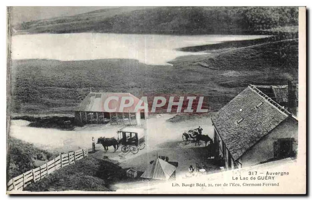 O Lago de Guéry — Auvergne — Lib. Bougé Béal, 21 rua de l’Écu, Ciermont-Ferrand - Frente