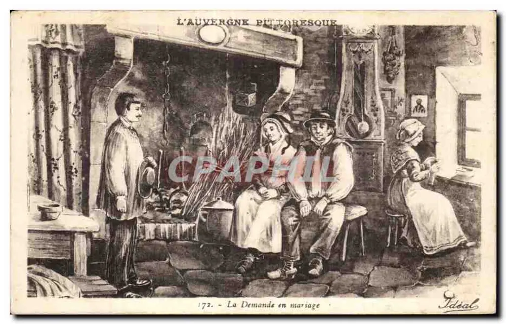 L'Auvergne Pictoresque — Die Heiratsanfrage — Ideal, n° 173 - Vorderseite