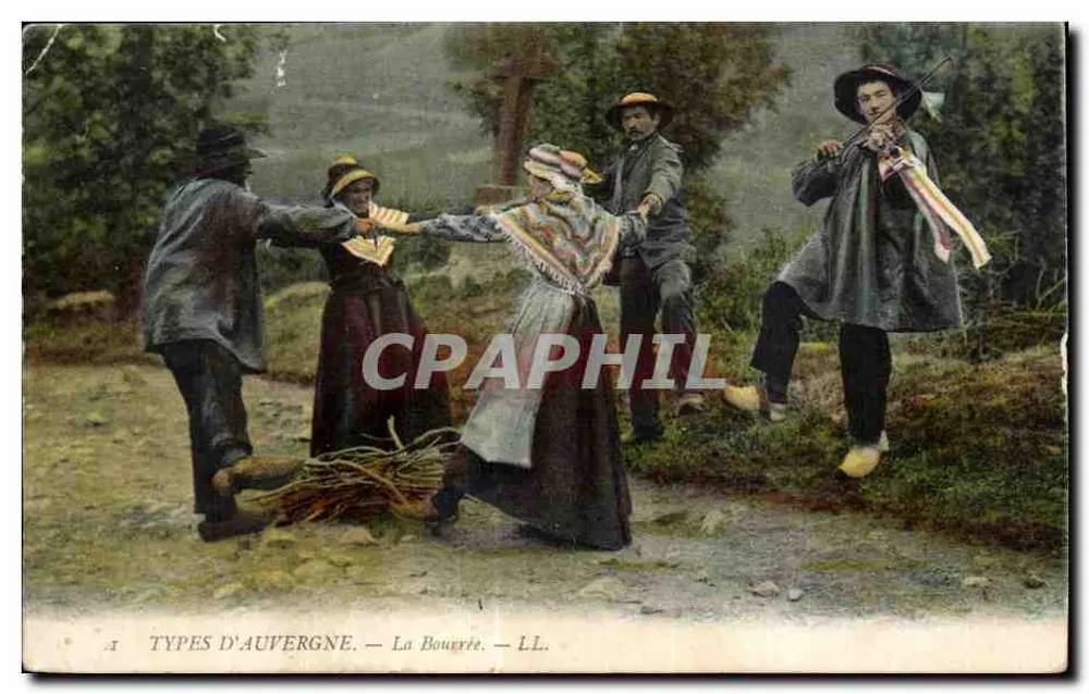 Tipos da Auvergne — La Bougère — LL. - Frente