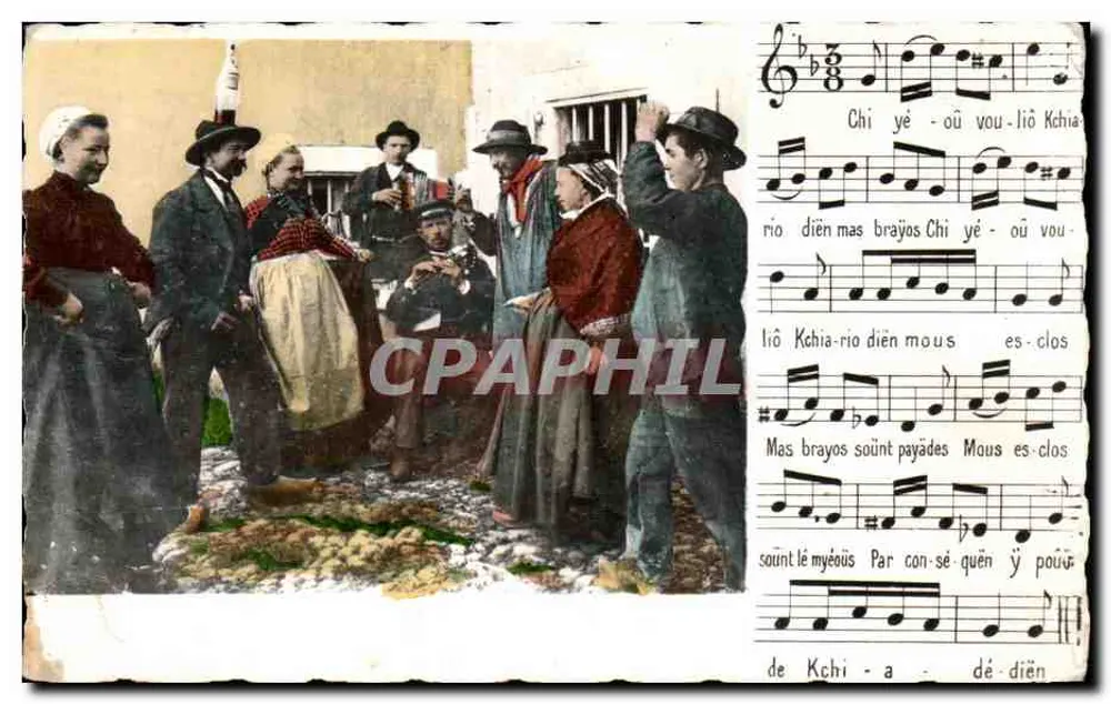 Folklore-Festival in Korsika — Musik und Tanz - Vorderseite