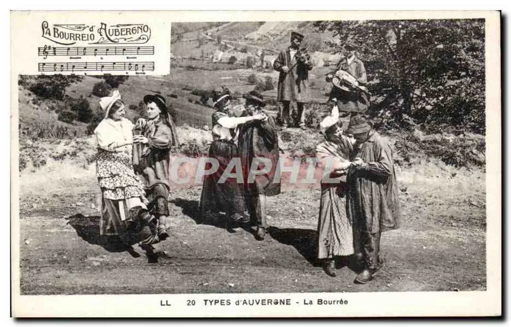 La Bourrée — Typy z Auvergny — LL 20 - Awers